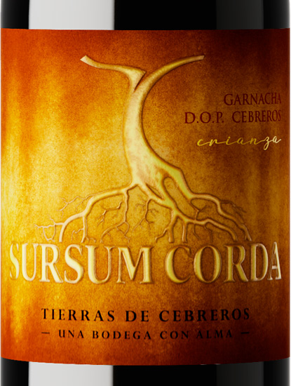 etiqueta del Sursum Corda, 100% Garnacha 12 Meses Barrica
